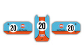 "Gulf Porsche" Sticker kit Fanatec Base DD1/DD2